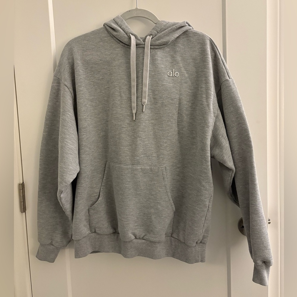 Alo Accolade Hoodie Athletic Heather Grey Gray